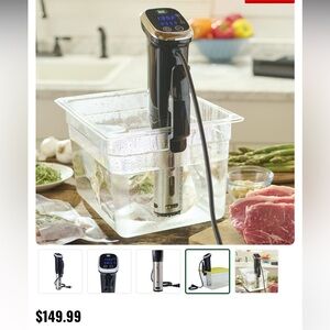 Immersion Sous Vide Cooker in Black - Precision Circulator